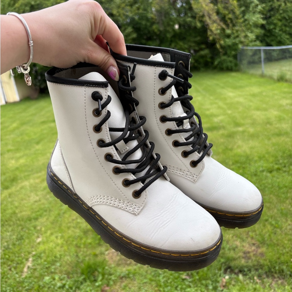 White Doc Marten Boots